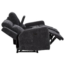 Load image into Gallery viewer, Coaster Kennett 3-piece Chenille Power Reclining Sofa Set Dark Grey