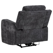 Load image into Gallery viewer, Coaster Kennett 3-piece Chenille Power Reclining Sofa Set Dark Grey