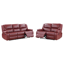 Load image into Gallery viewer, Coaster Camila 2-piece Upholstered Reclining Sofa Set Red