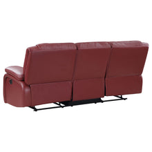Load image into Gallery viewer, Coaster Camila 2-piece Upholstered Reclining Sofa Set Red