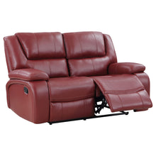 Load image into Gallery viewer, Coaster Camila 2-piece Upholstered Reclining Sofa Set Red