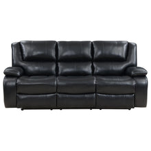 Load image into Gallery viewer, Coaster Camila 2-piece Upholstered Reclining Sofa Set Black