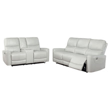 Load image into Gallery viewer, Coaster Greenfield 2-piece Power Reclining Sofa Set Dove Grey