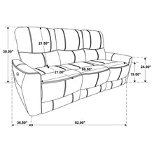 Load image into Gallery viewer, Coaster Greenfield 2-piece Power Reclining Sofa Set Dove Grey