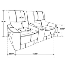 Load image into Gallery viewer, Coaster Greenfield 2-piece Power Reclining Sofa Set Dove Grey
