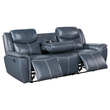 Load image into Gallery viewer, Coaster Sloane 2-piece Upholstered Reclining Sofa Set Blue