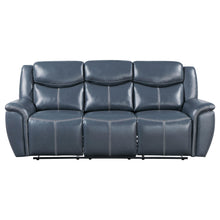 Load image into Gallery viewer, Coaster Sloane 2-piece Upholstered Reclining Sofa Set Blue