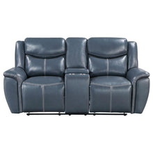 Load image into Gallery viewer, Coaster Sloane 2-piece Upholstered Reclining Sofa Set Blue
