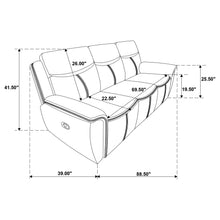 Load image into Gallery viewer, Coaster Sloane 2-piece Upholstered Reclining Sofa Set Blue
