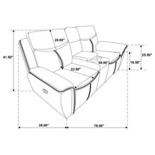 Load image into Gallery viewer, Coaster Sloane 2-piece Upholstered Reclining Sofa Set Blue