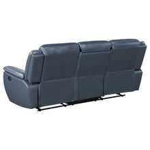 Load image into Gallery viewer, Coaster Sloane 3-piece Upholstered Reclining Sofa Set Blue