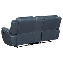 Load image into Gallery viewer, Coaster Sloane 3-piece Upholstered Reclining Sofa Set Blue