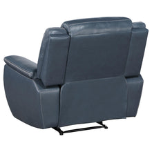 Load image into Gallery viewer, Coaster Sloane 3-piece Upholstered Reclining Sofa Set Blue