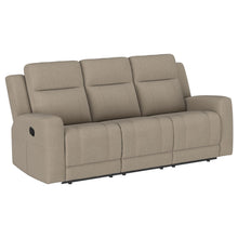 Load image into Gallery viewer, Coaster Brentwood 2-piece Upholstered Reclining Sofa Set Taupe