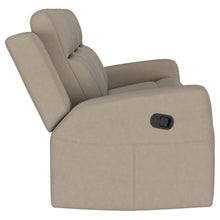 Load image into Gallery viewer, Coaster Brentwood 2-piece Upholstered Reclining Sofa Set Taupe