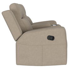 Load image into Gallery viewer, Coaster Brentwood 2-piece Upholstered Reclining Sofa Set Taupe