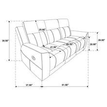Load image into Gallery viewer, Coaster Brentwood 2-piece Upholstered Reclining Sofa Set Taupe