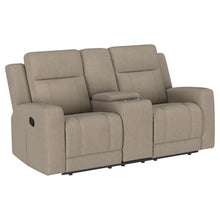 Load image into Gallery viewer, Coaster Brentwood 3-piece Upholstered Reclining Sofa Set Taupe