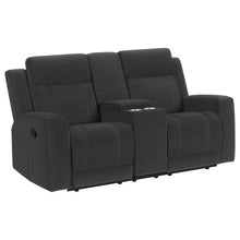 Load image into Gallery viewer, Coaster Brentwood 2-piece Upholstered Reclining Sofa Set Charcoal