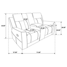 Load image into Gallery viewer, Coaster Brentwood 3-piece Upholstered Reclining Sofa Set Charcoal