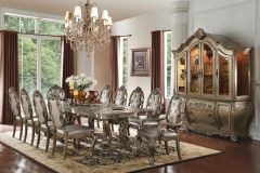 Acme Ragenardus Vintage Oak Dining Table w/Leaf