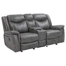 Load image into Gallery viewer, Coaster Conrad 2-piece Upholstered Padded Arm Motion Sofa Set Grey