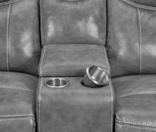 Load image into Gallery viewer, Coaster Conrad 2-piece Upholstered Padded Arm Motion Sofa Set Grey