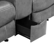 Load image into Gallery viewer, Coaster Conrad 2-piece Upholstered Padded Arm Motion Sofa Set Grey