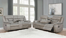 Load image into Gallery viewer, Coaster Greer 2-piece Upholstered Reclining Sofa Set Taupe