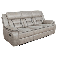 Load image into Gallery viewer, Coaster Greer 2-piece Upholstered Reclining Sofa Set Taupe