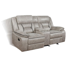 Load image into Gallery viewer, Coaster Greer 2-piece Upholstered Reclining Sofa Set Taupe