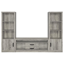 Load image into Gallery viewer, Coaster Burke 3-piece 59-inch TV Entertainment Center Grey Driftwood