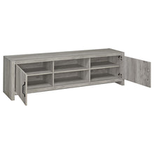 Load image into Gallery viewer, Coaster Burke 3-Piece TV Entertainment Center Fits 77-Inch TVs Grey Driftwood