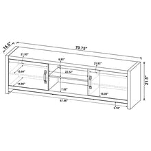 Load image into Gallery viewer, Coaster Burke 3-Piece TV Entertainment Center Fits 77-Inch TVs Grey Driftwood