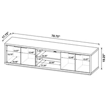 Load image into Gallery viewer, Coaster Ingram 4-Door TV Stand for TVs up to 85 Inches Latte