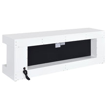 Load image into Gallery viewer, Coaster Mallory TV Stand Fireplace Console Bluetooth Speaker White High Gloss