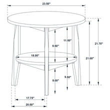Load image into Gallery viewer, Coaster Bradley Round SmartTop™ End Side Table Grey and Natural