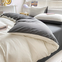 Load image into Gallery viewer, Brushed Waffle Four Piece Comforter Set