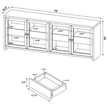 Load image into Gallery viewer, Coaster Denison 3-piece Entertainment Center 79-inch TV Stand Black