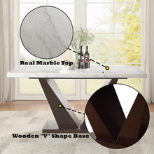 Load image into Gallery viewer, Acme Forbes Dining Table W/Marble Top