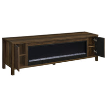 Load image into Gallery viewer, Coaster Carey 79-inch TV Stand Fireplace Media Console Dark Pine