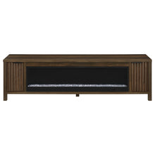 Load image into Gallery viewer, Coaster Carey 79-inch TV Stand Fireplace Media Console Dark Pine