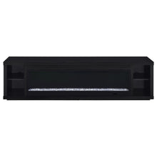 Load image into Gallery viewer, Coaster Deiter 79-inch TV Stand Fireplace Media Console Black