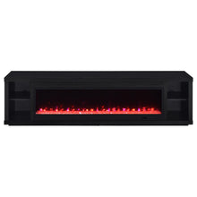 Load image into Gallery viewer, Coaster Deiter 79-inch TV Stand Fireplace Media Console Black