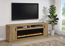 Load image into Gallery viewer, Coaster Eddy 79-inch 2-door TV Stand Fireplace Media Console Mango
