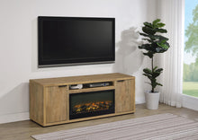Load image into Gallery viewer, Coaster Fuller 60-inch 2-door TV Stand Fireplace Media Console Mango