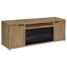 Load image into Gallery viewer, Coaster Fuller 60-inch 2-door TV Stand Fireplace Media Console Mango