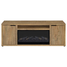 Load image into Gallery viewer, Coaster Fuller 60-inch 2-door TV Stand Fireplace Media Console Mango