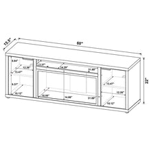 Load image into Gallery viewer, Coaster Fuller 60-inch 2-door TV Stand Fireplace Media Console Mango