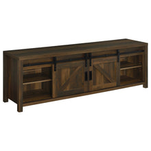 Load image into Gallery viewer, Coaster Enfield 71-inch TV Stand Fireplace Media Console Dark Pine